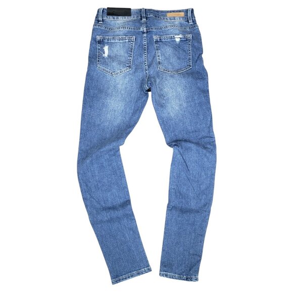 NEW Sanctuary High Rise Distressed Ankle Robbie Rip Repair Jeans - Picture 2 of 8